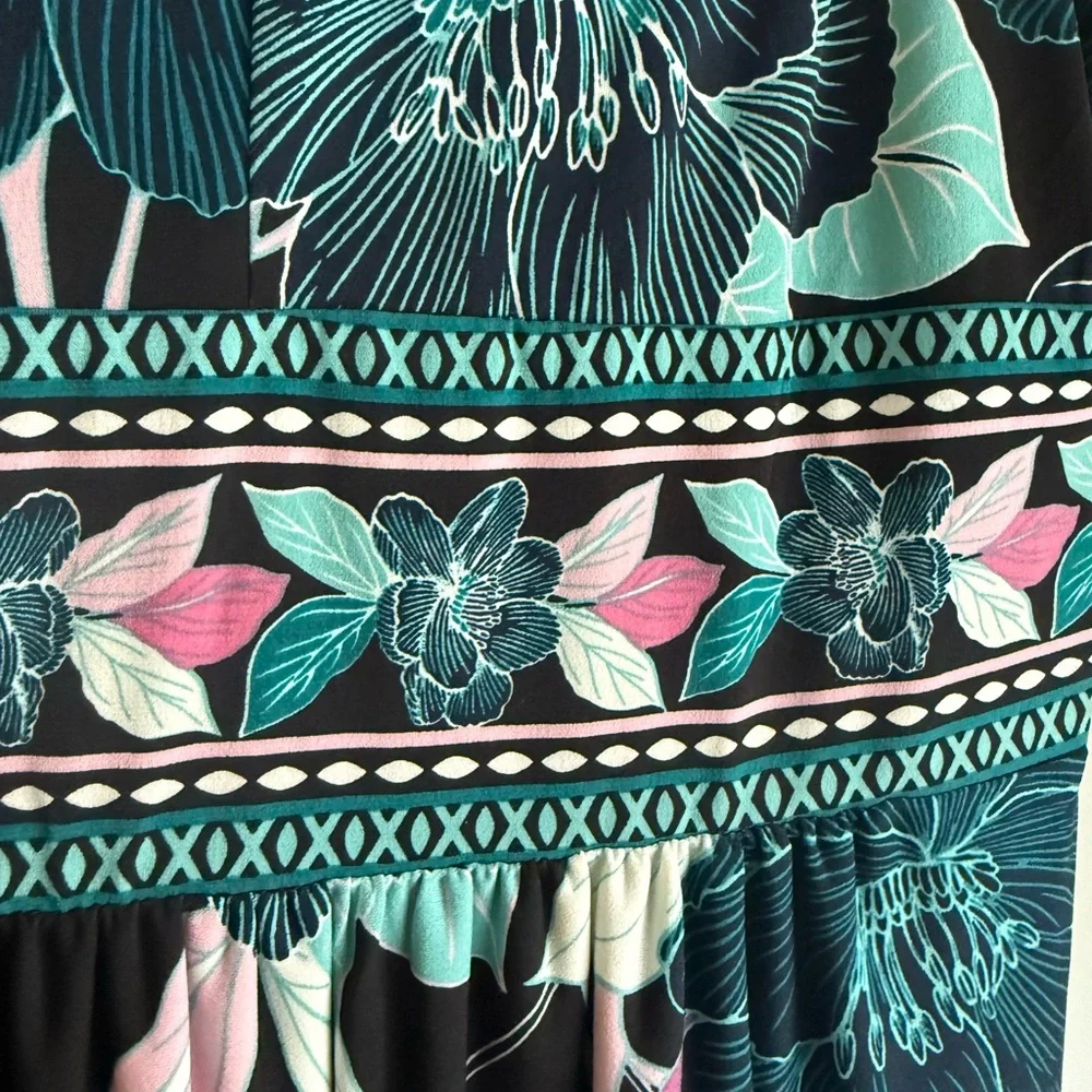 Maggy London Petite Dress with Black and Teal Accents - Picture 8 of 8